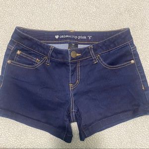 CELEBRITY PINK JEAN SHORTS SIZE 5